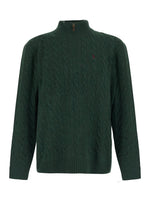Green Knitted Logo Sweater 1