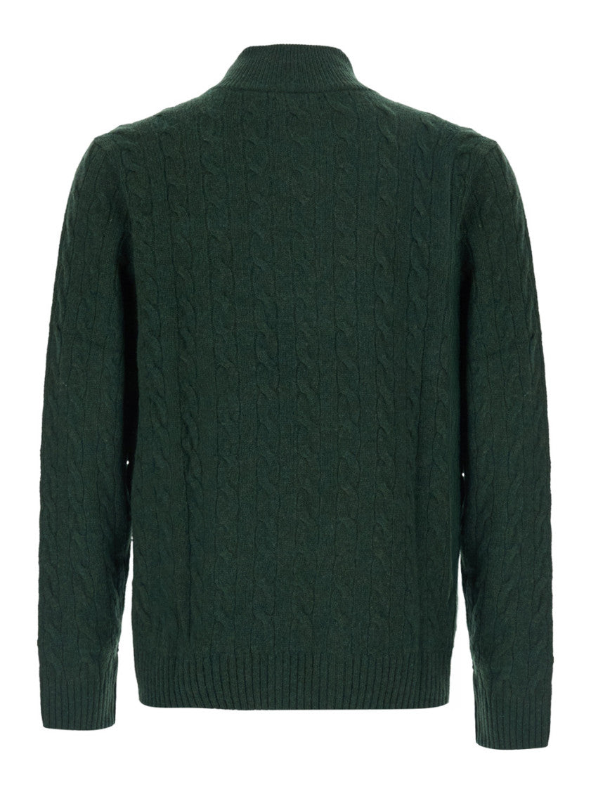 Green Knitted Logo Sweater 2