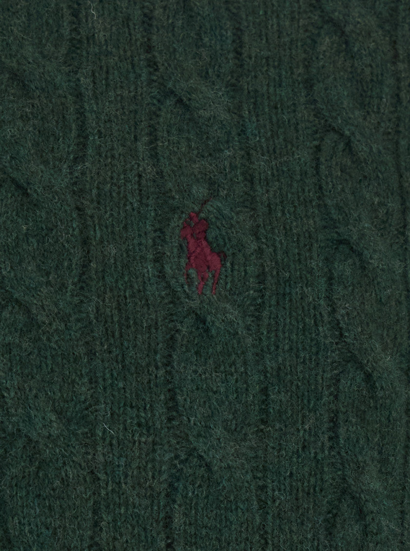 Green Knitted Logo Sweater 3