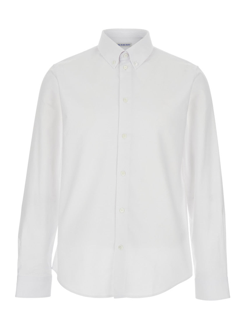 White Regular Solid Shirt 1