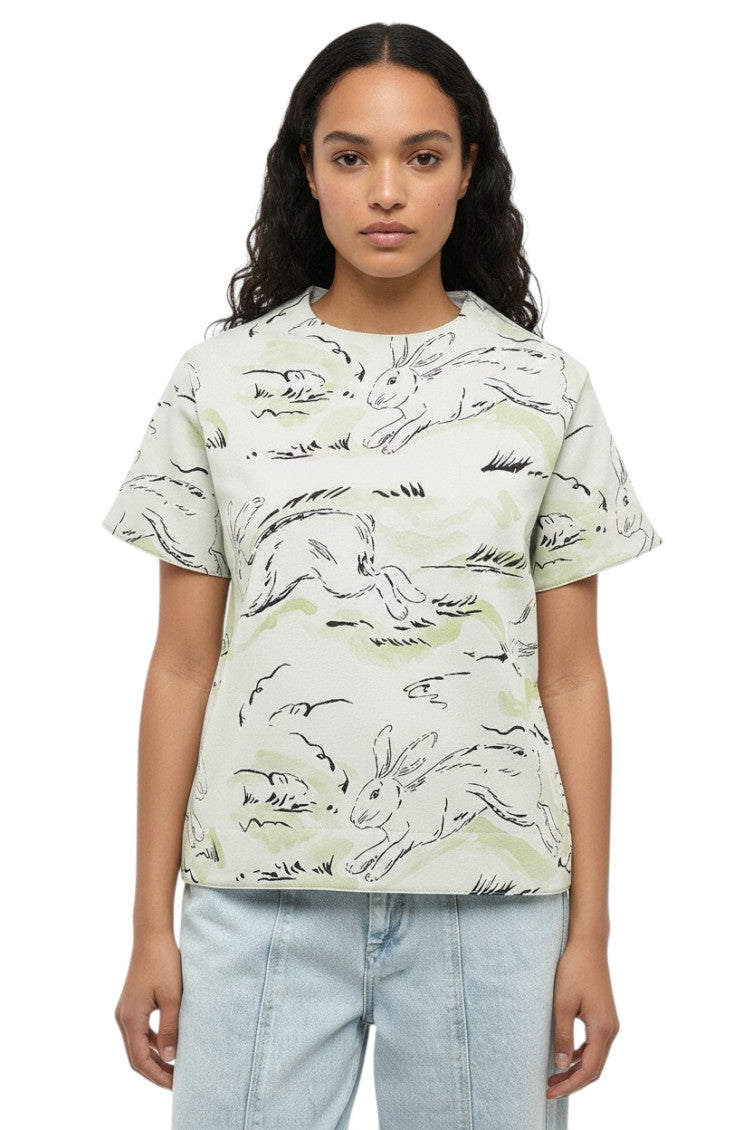 Light Green Crew Neck T-Shirt 1