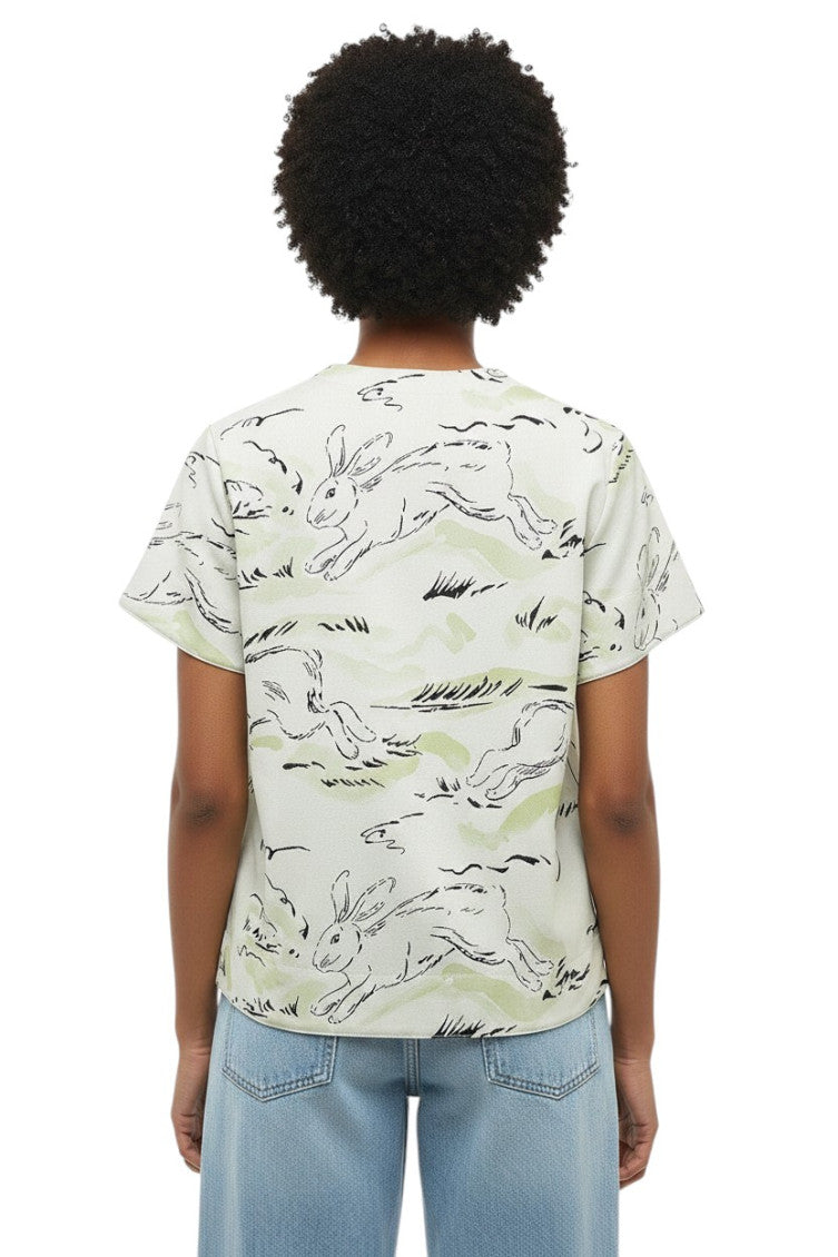 Light Green Crew Neck T-Shirt 2