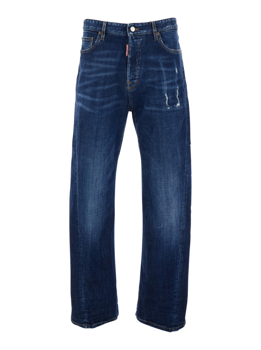 Blue Mid Rise Jeans 1
