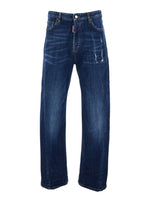 Blue Mid Rise Jeans 1