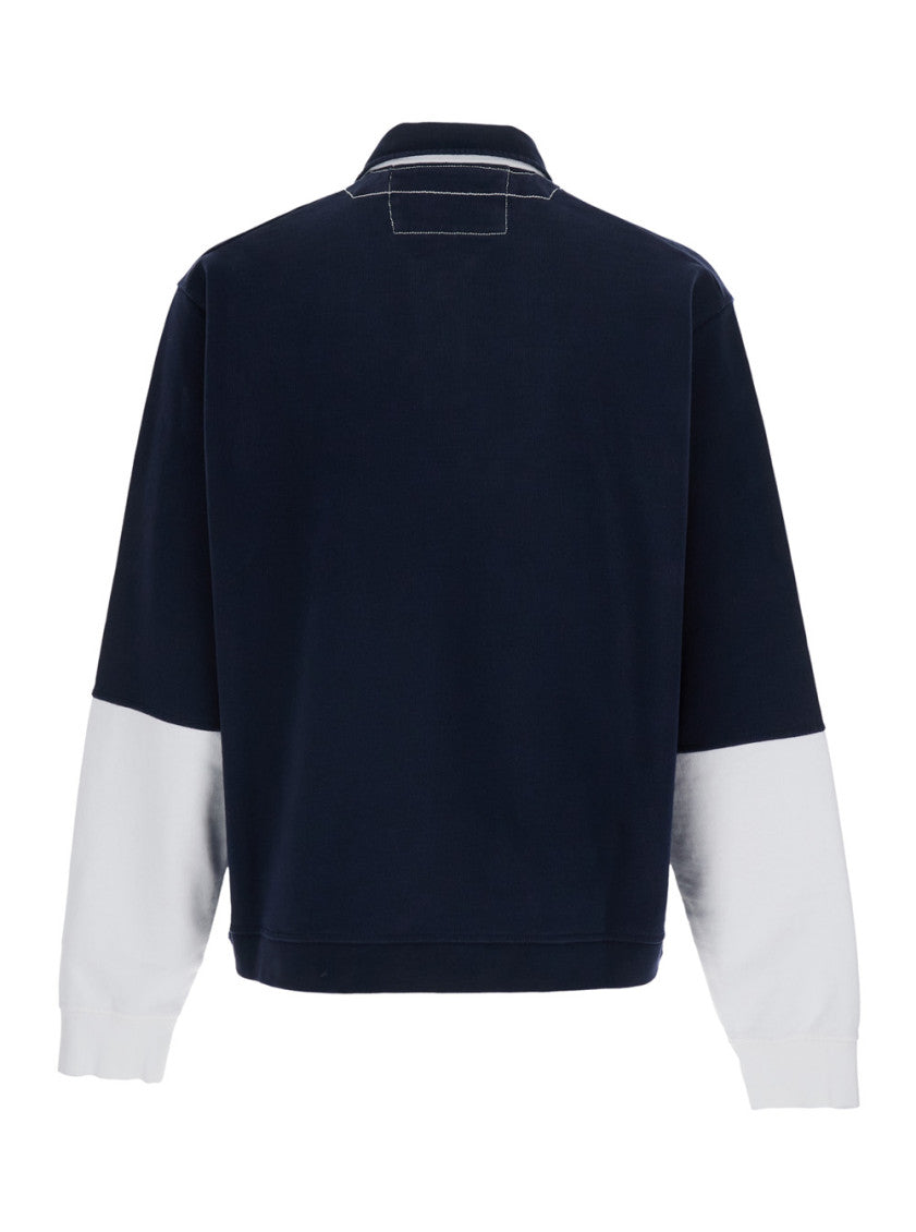 Blue Logo Polo Sweatshirt 2
