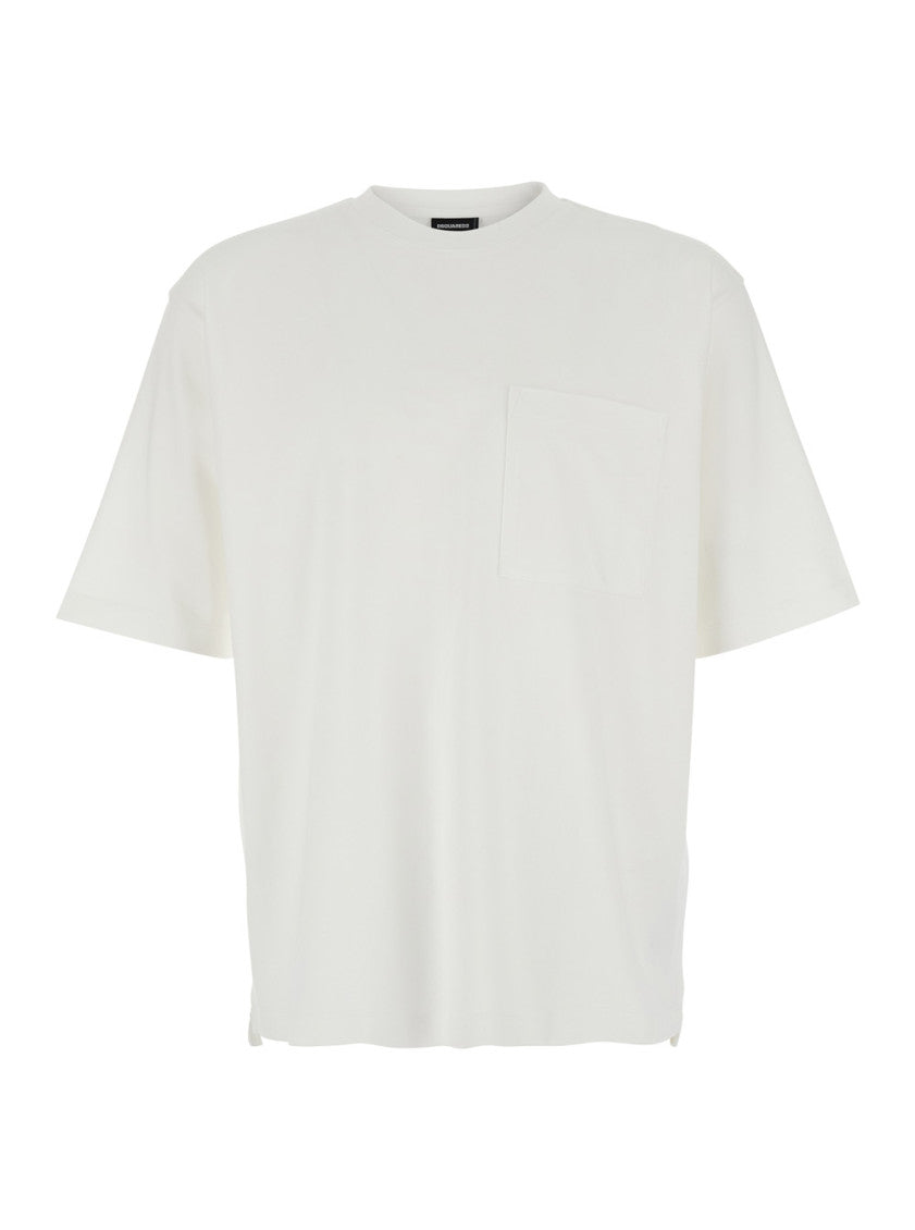 White Crew Neck T-Shirt 1