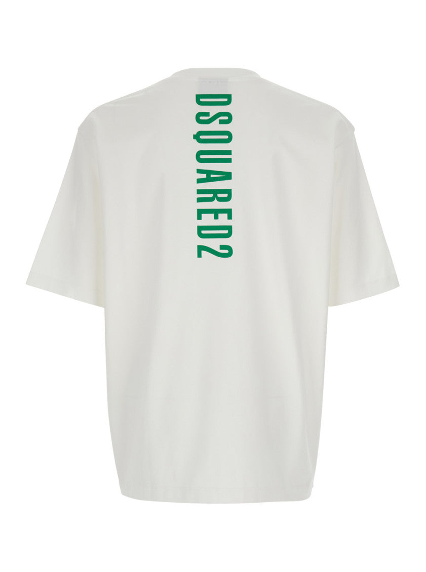 White Crew Neck T-Shirt 2