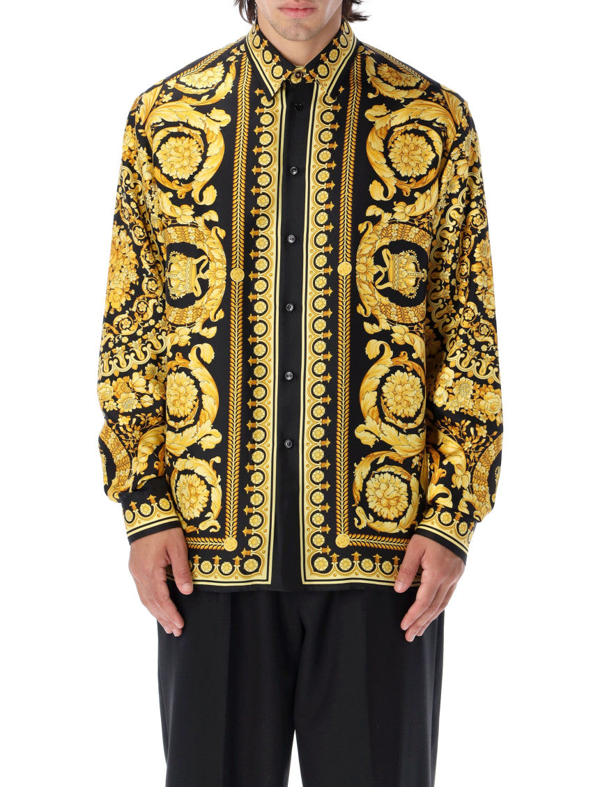 Black Relaxed Printed Shirt 1