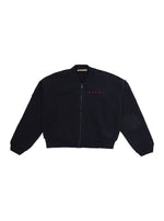 Girls Dark Blue Logo Jacket 1