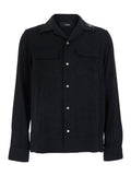 Black Notched Lapel Shirt 1