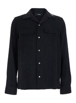 Black Notched Lapel Shirt 1
