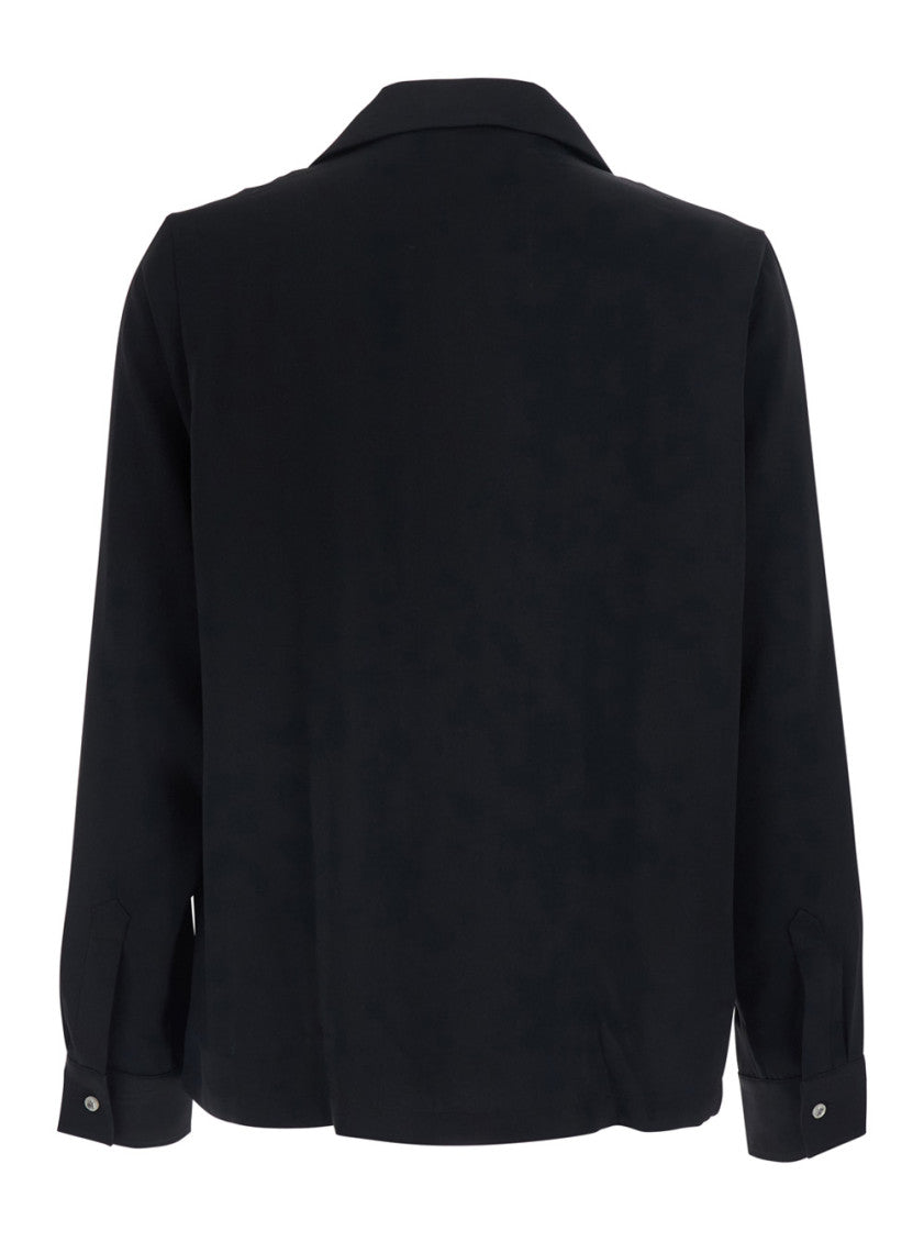 Black Notched Lapel Shirt 2