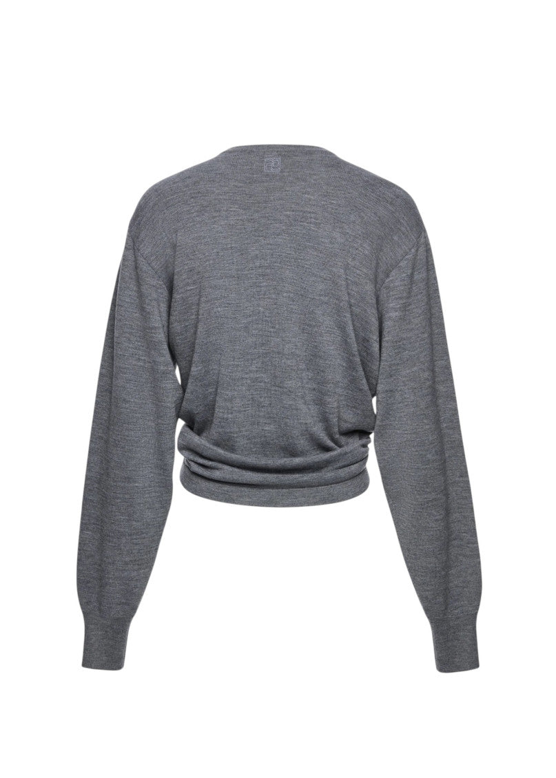 Grey Crew Neck T-Shirt 2