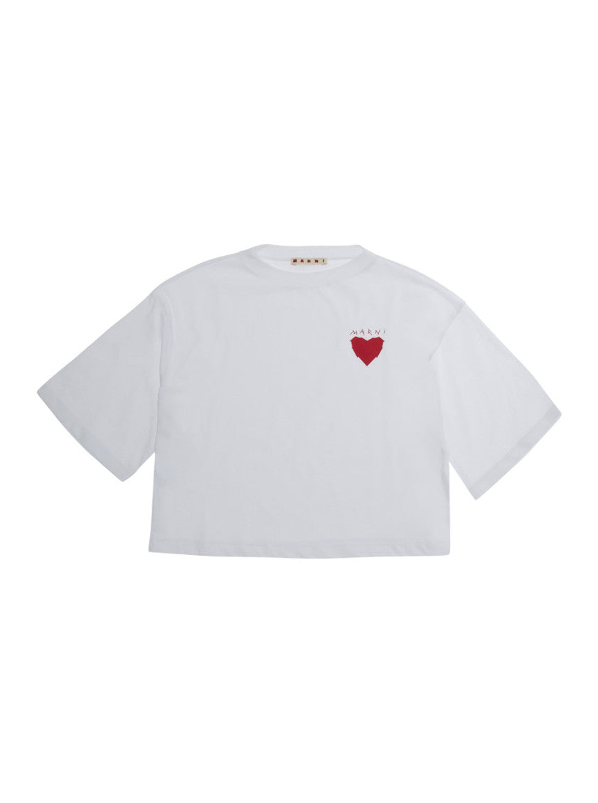 Girls White Logo T-Shirt 1