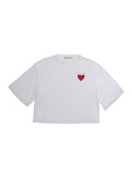 Girls White Logo T-Shirt 1