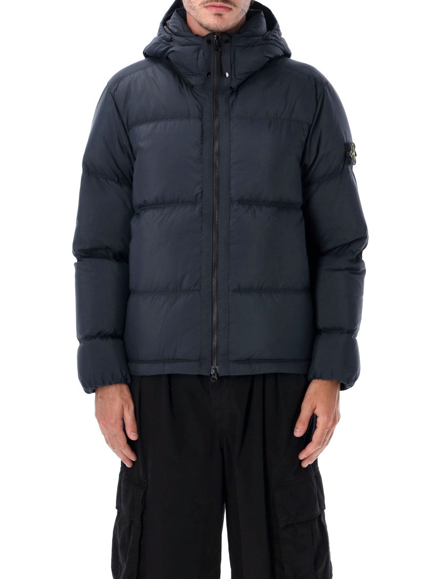 Dark Navy Quilted Jacket 1