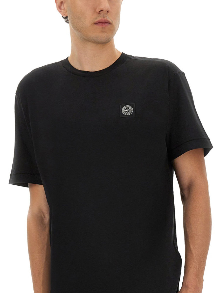 Black Crew Neck T-Shirt 2