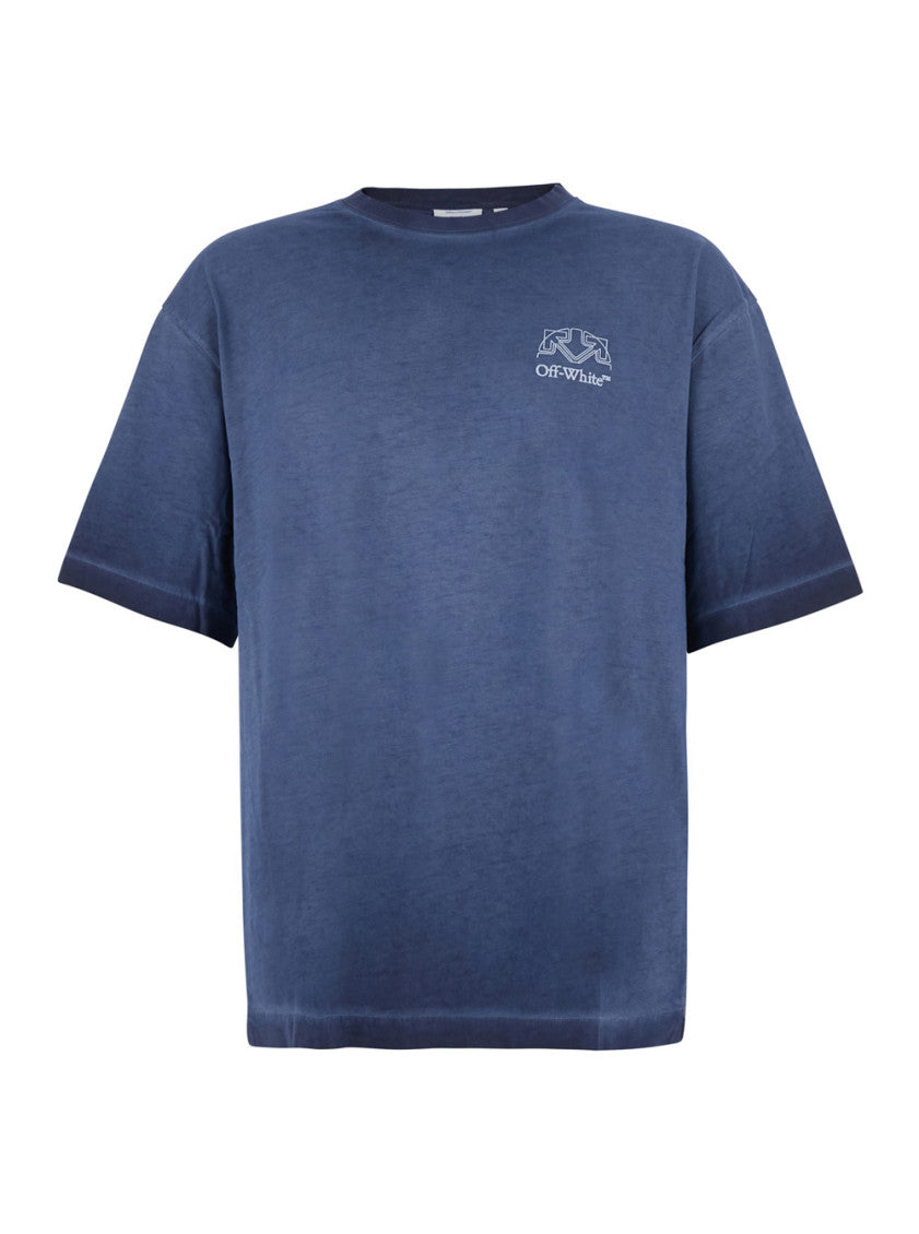 Blue Crew Neck T-Shirt 1