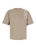 Beige Crew Neck T-Shirt 1