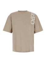 Beige Crew Neck T-Shirt 1