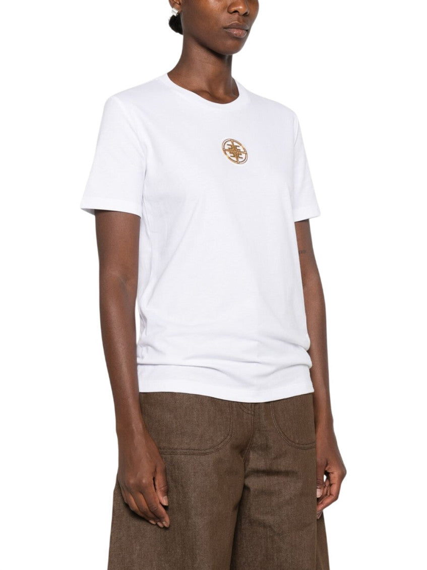 White Crew Neck T-Shirt 2