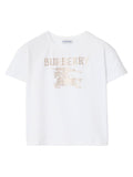 Kids White Graphic T-Shirt 1