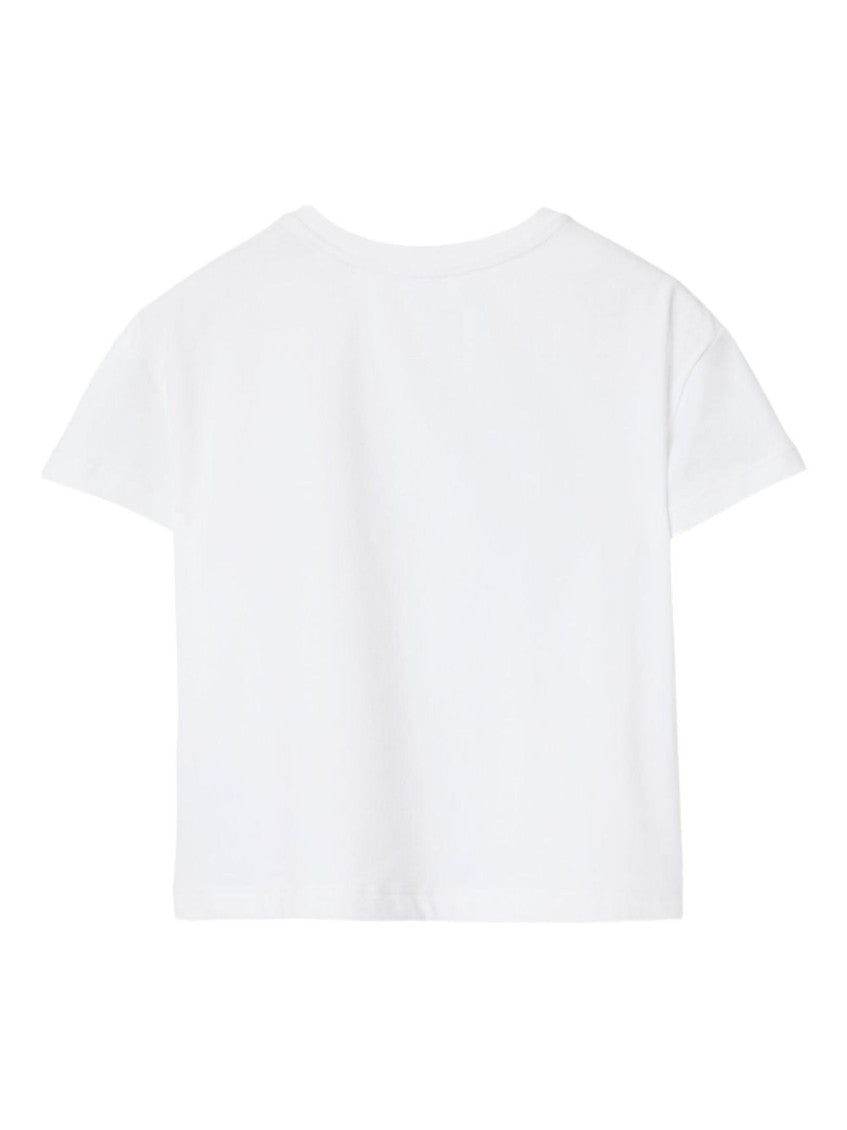 Kids White Graphic T-Shirt 2