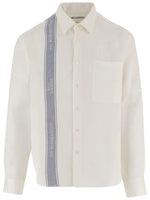 White Regular Striped Shirt 1