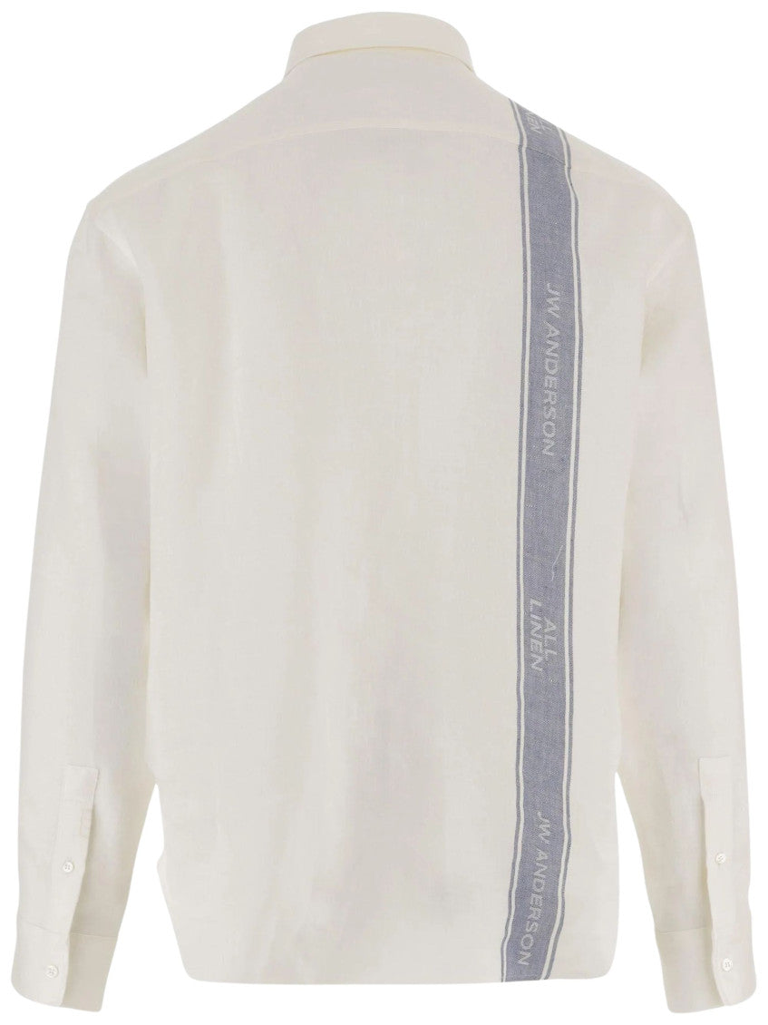 White Regular Striped Shirt 2
