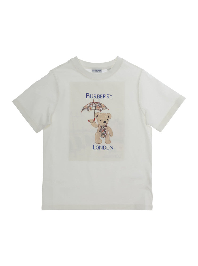 Boys White Graphic T-Shirt 1