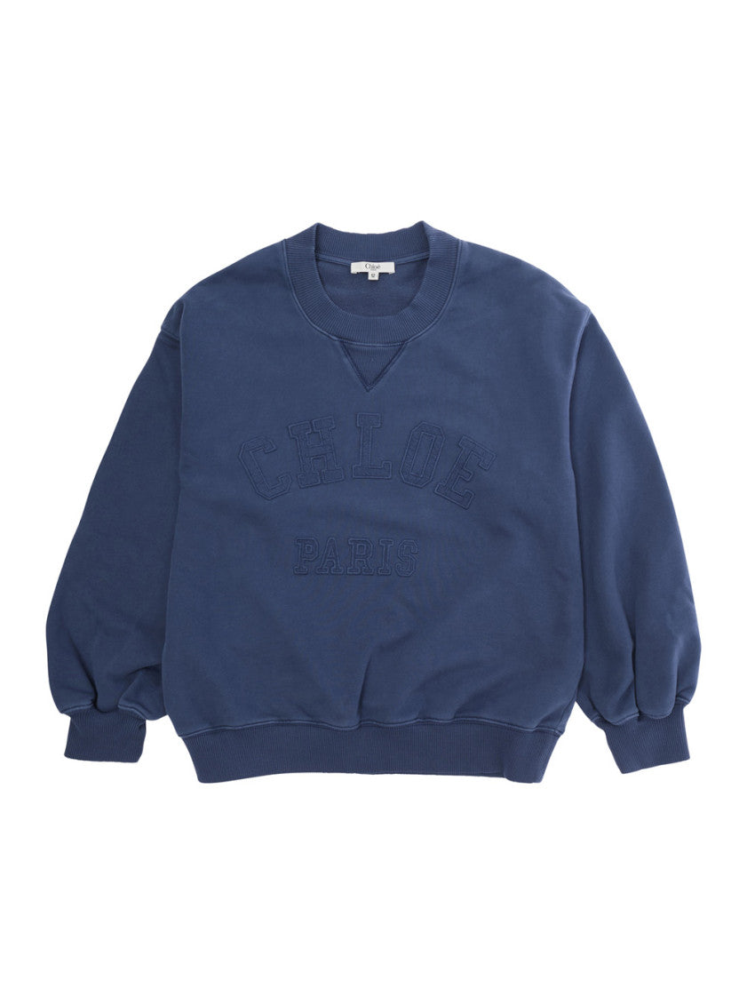 Girls Blue Logo Sweatshirt 1