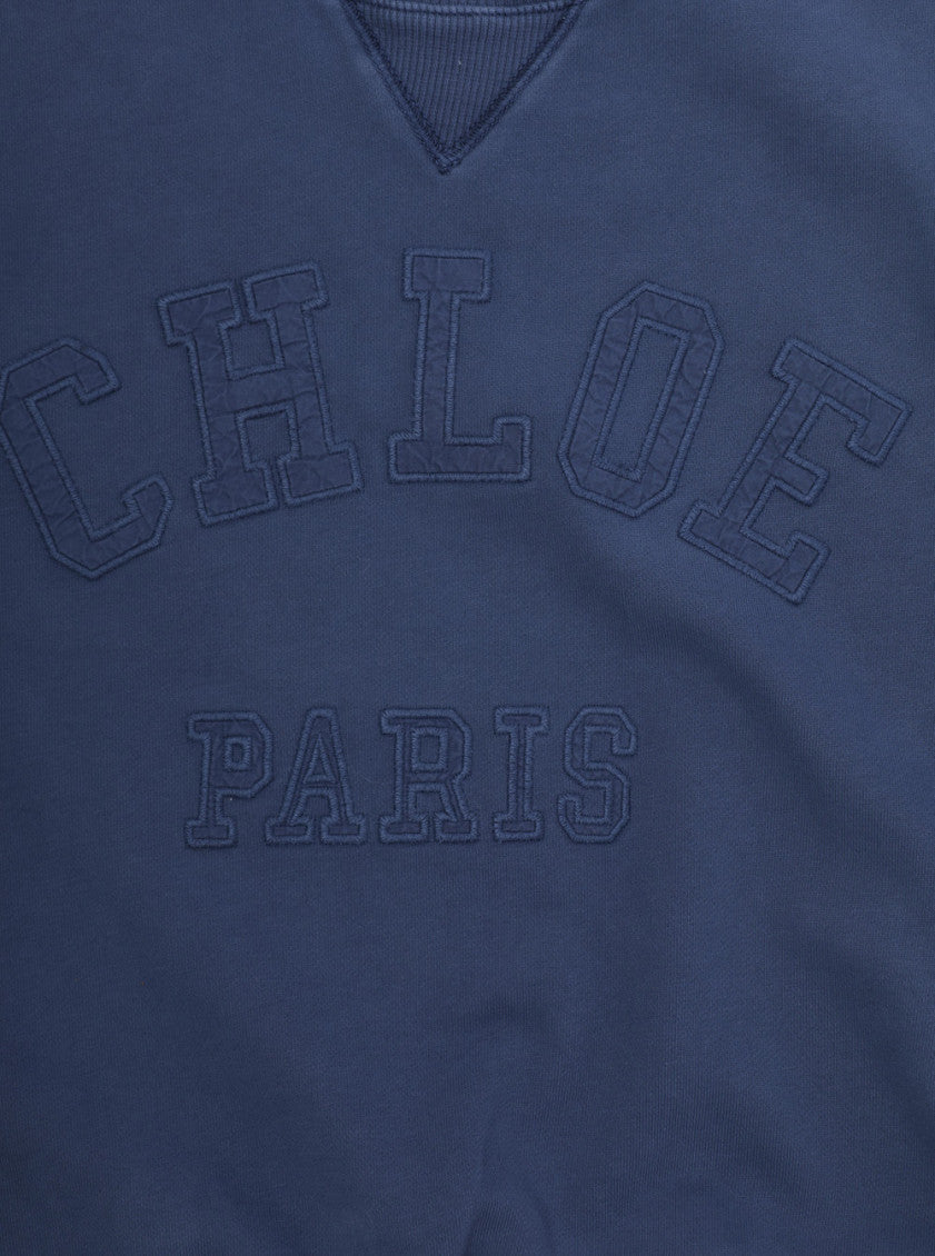 Girls Blue Logo Sweatshirt 3
