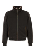 Dark Brown Textured Jackets 1