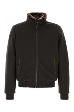 Dark Brown Textured Jackets 1