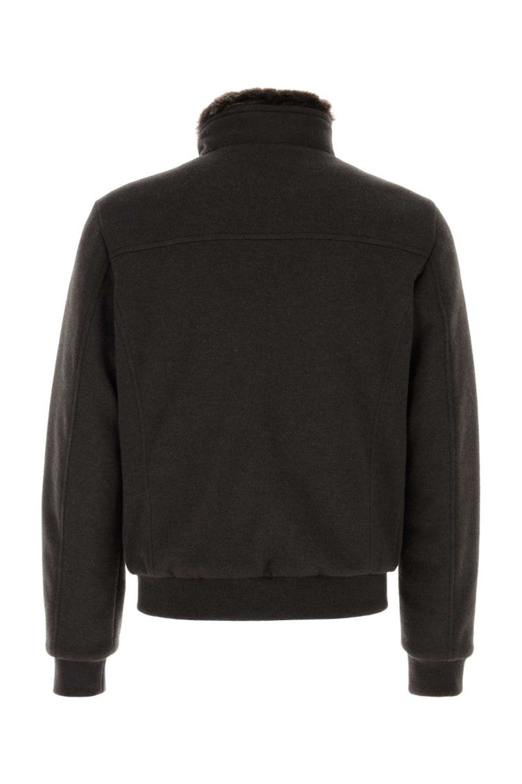 Dark Brown Textured Jackets 2