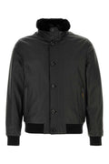 Black Mock Collar Jackets 1