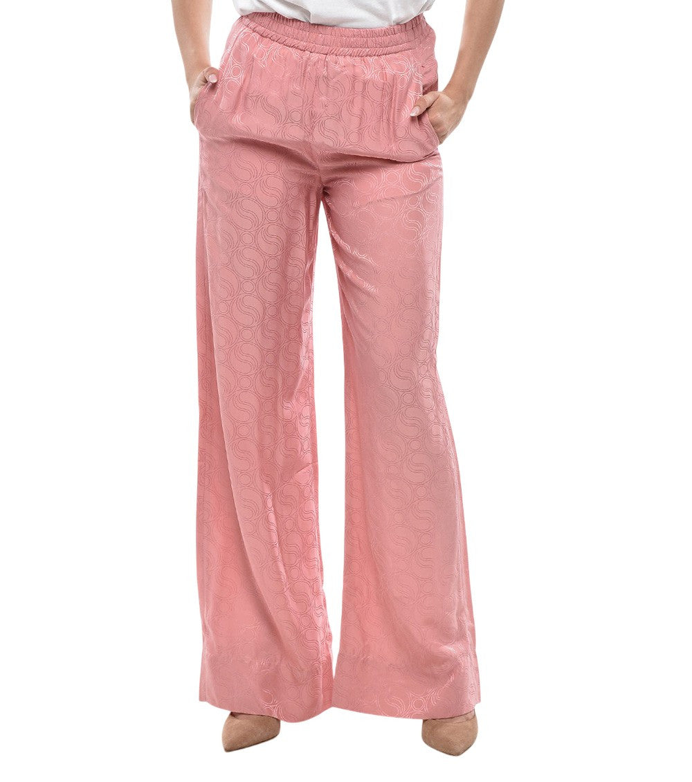 Pink Relaxed Drawstring Pants 1