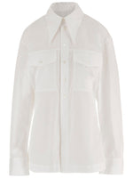 White Oversized Solid Shirt 1