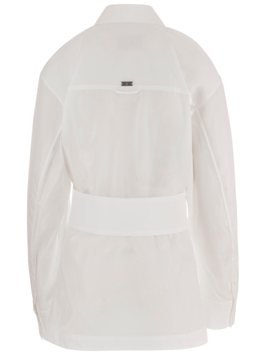 White Oversized Solid Shirt 2