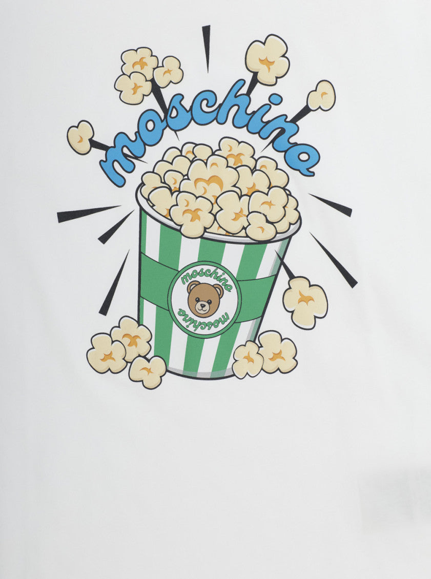 Boys White Printed T-Shirt 3