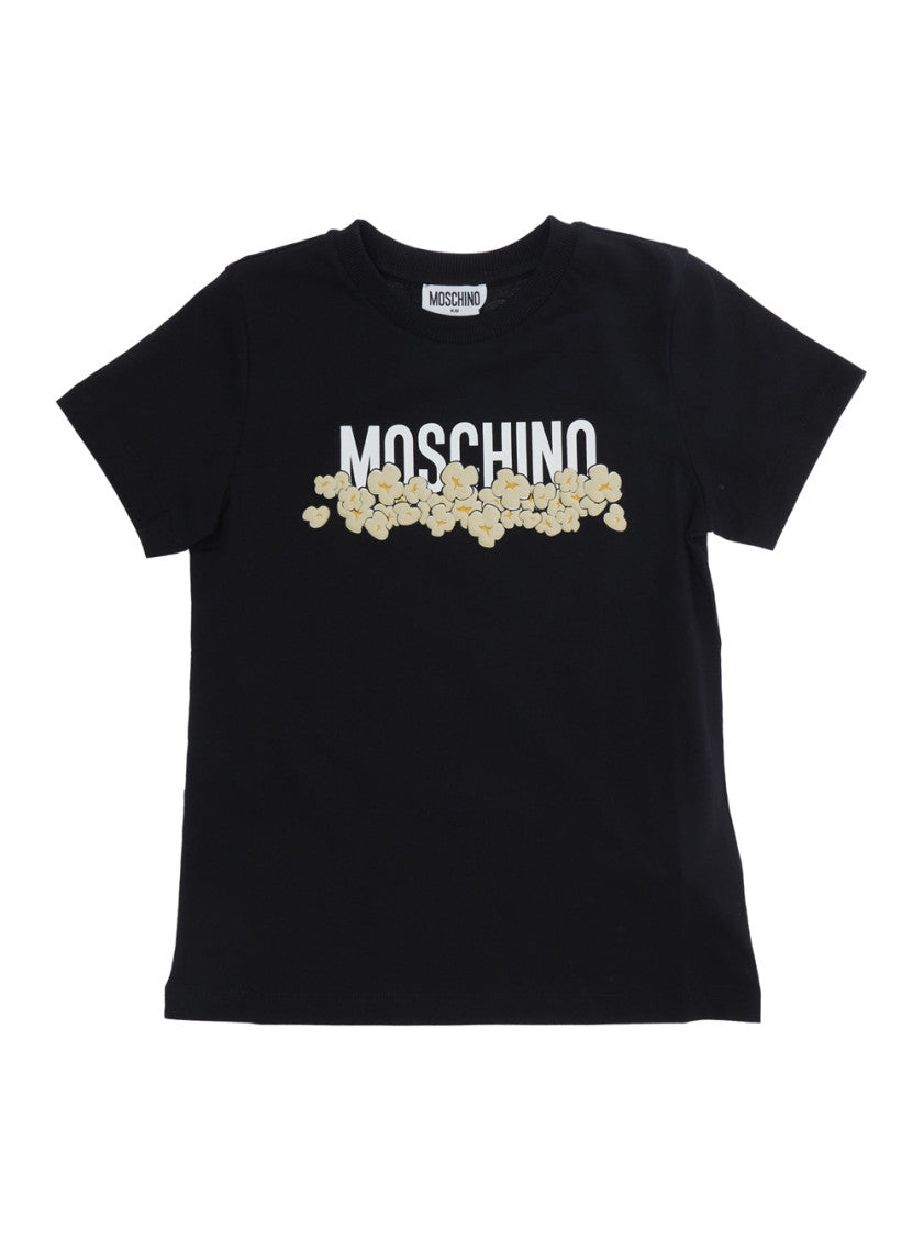 Boys Black Printed T-Shirt 1
