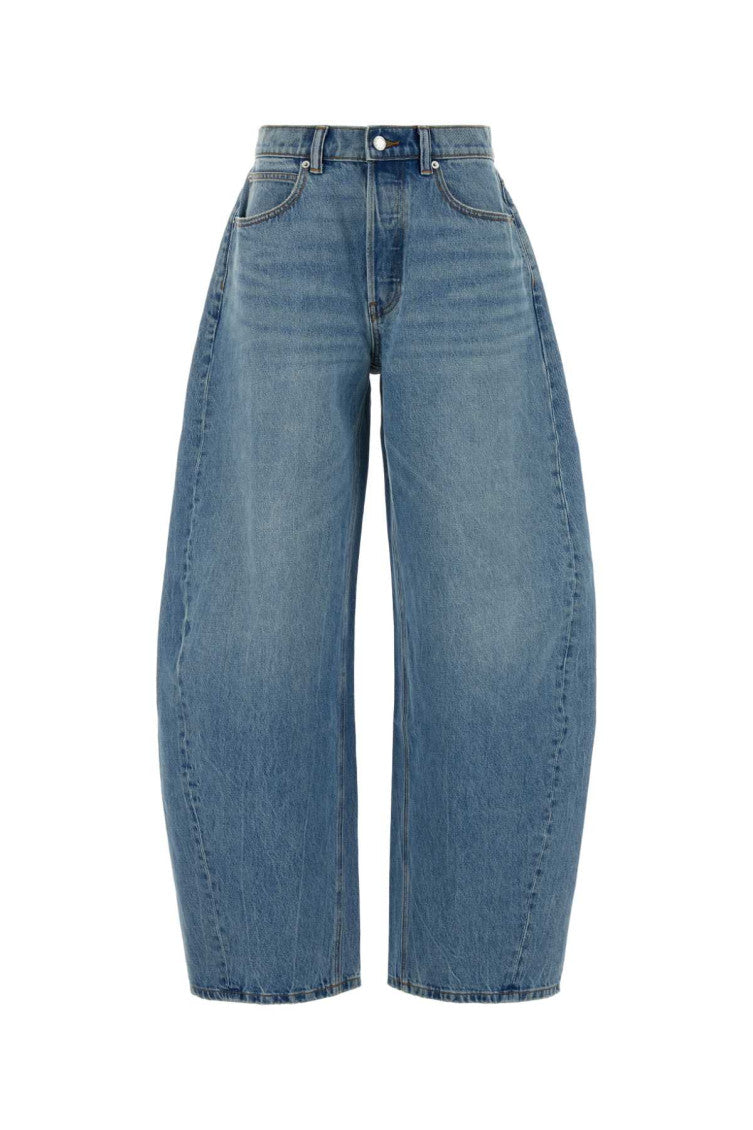 Light Blue Loose Mid Rise Jeans 1