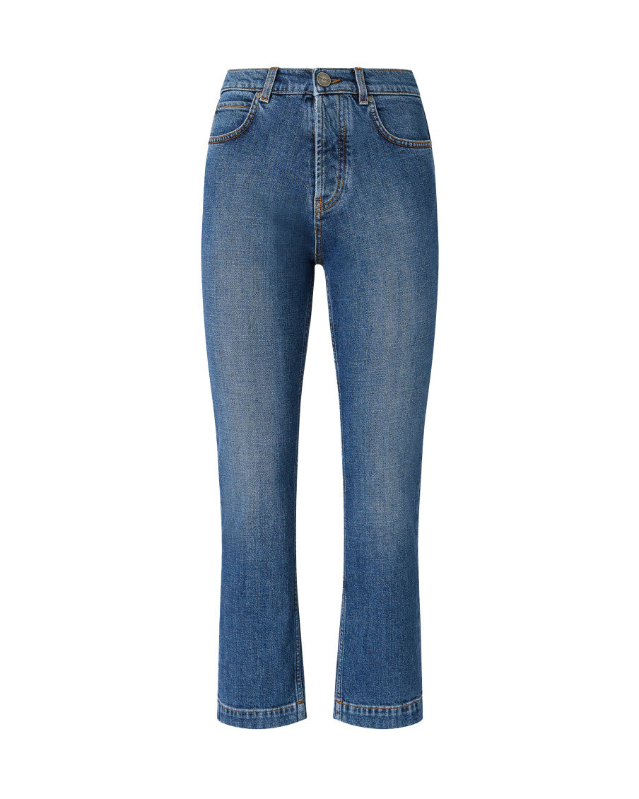 Blue Slim High Rise Jeans 1