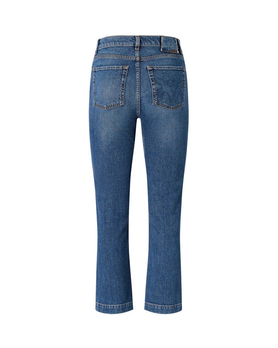 Blue Slim High Rise Jeans 2