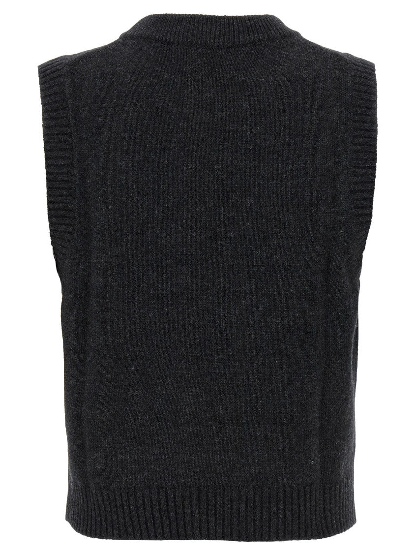 Black Graphic Crew Neck Sweater 2