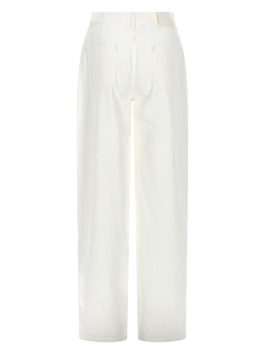 White Regular Mid Rise Jeans 2
