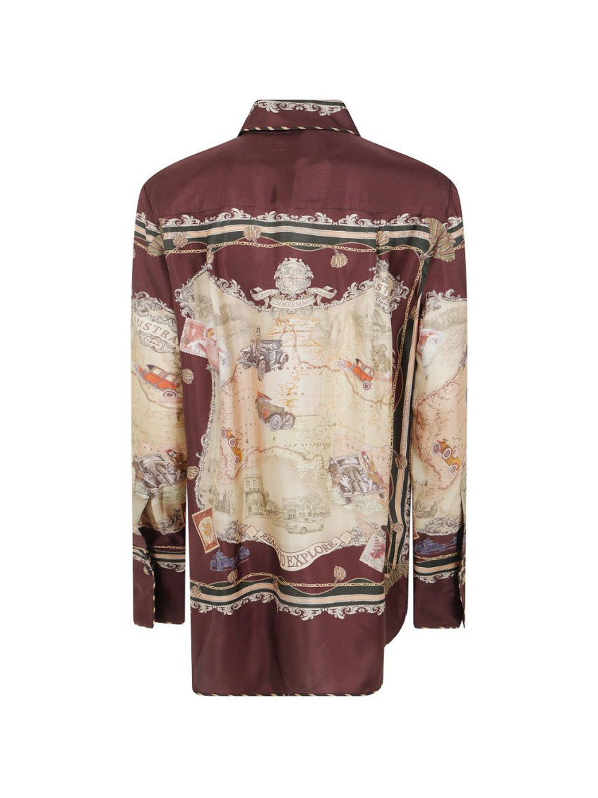 Brown Printed Shirt 2