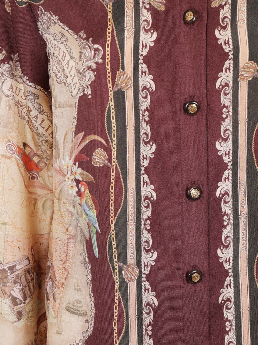 Brown Printed Shirt 3