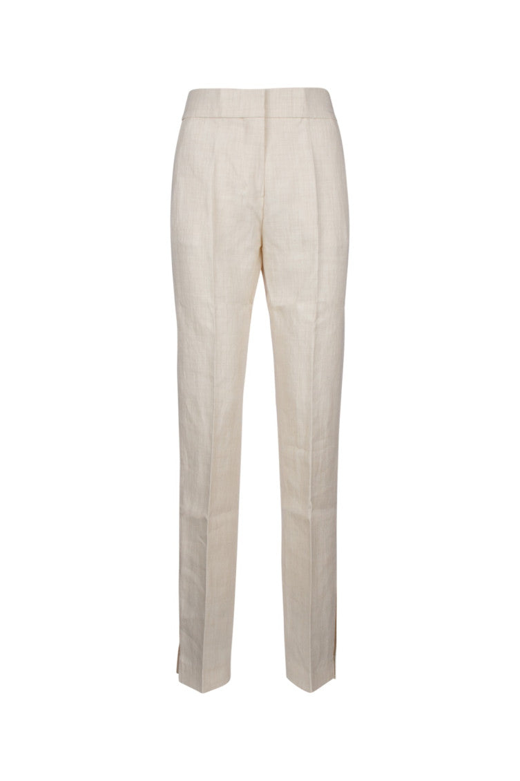 White Slim Fit Pant 1