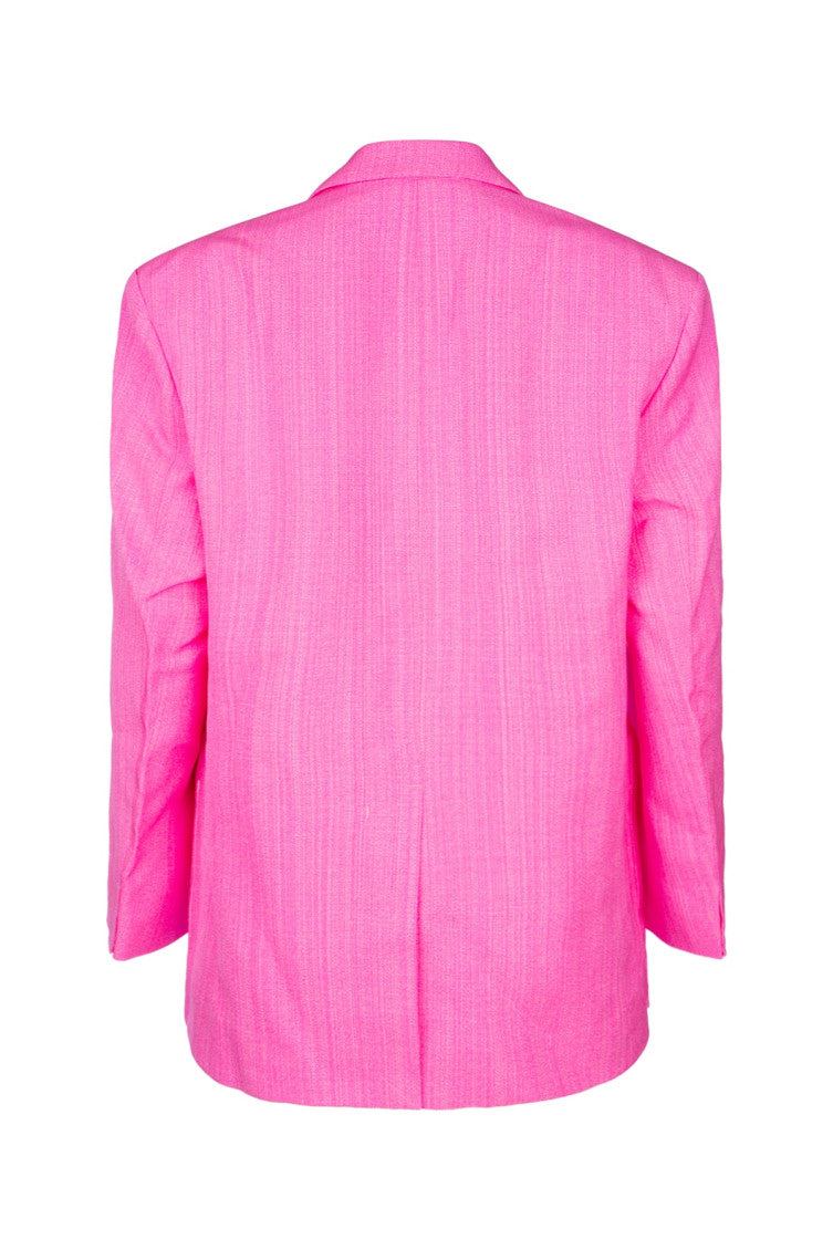 Fuchsia Single Breasted Blazer 2